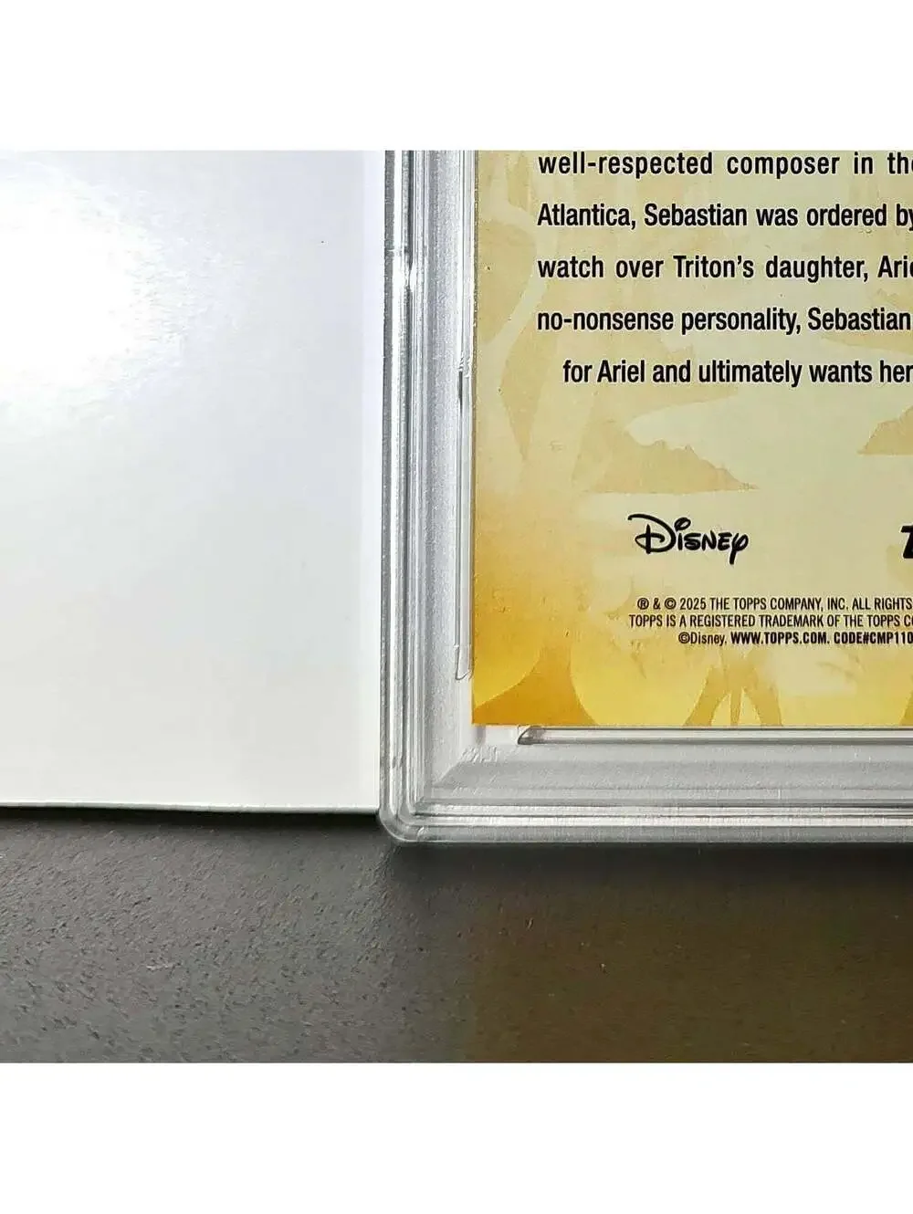 Sebastian 2025 Topps Disney #FF-10 Furry Friends Card The Little Mermaid PSA 9